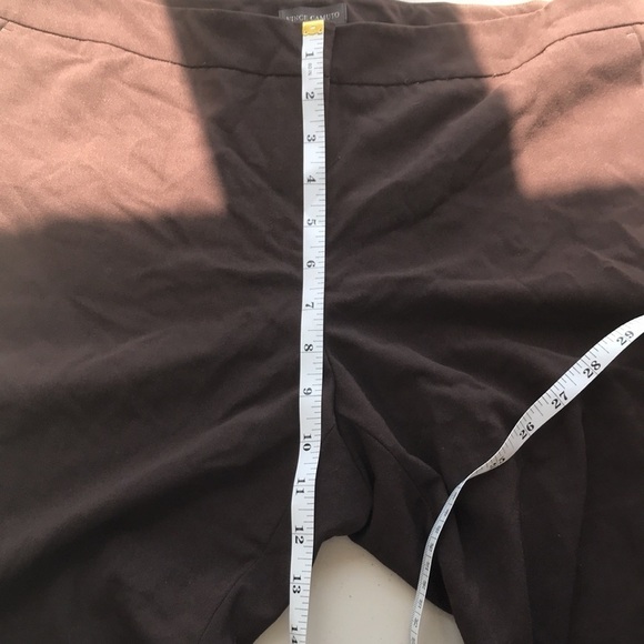 Vince Camuto Brown Work Career Pants Trousers Size 12 - Picture 7 of 10
